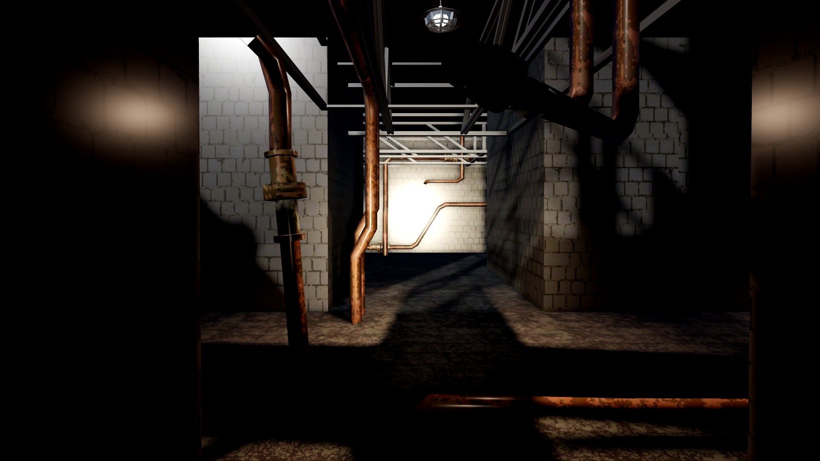 Screenshot from the horror game.